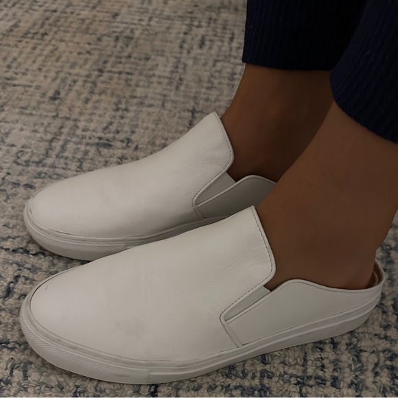 Porte & Paire White Backless Slip on Sneakers (exclusive to Net a Porter) - Picture 11 of 16
